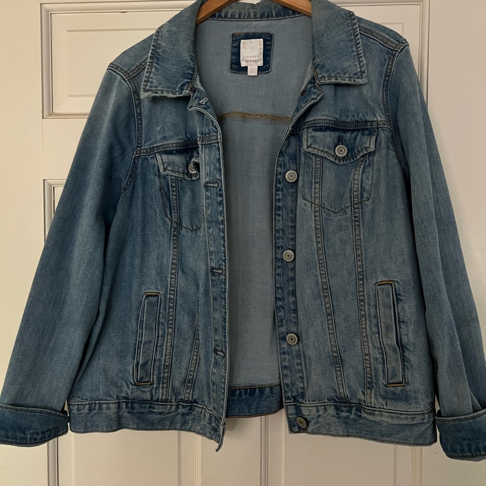 LC Lauren Conrad Light Blue Jean Jacket